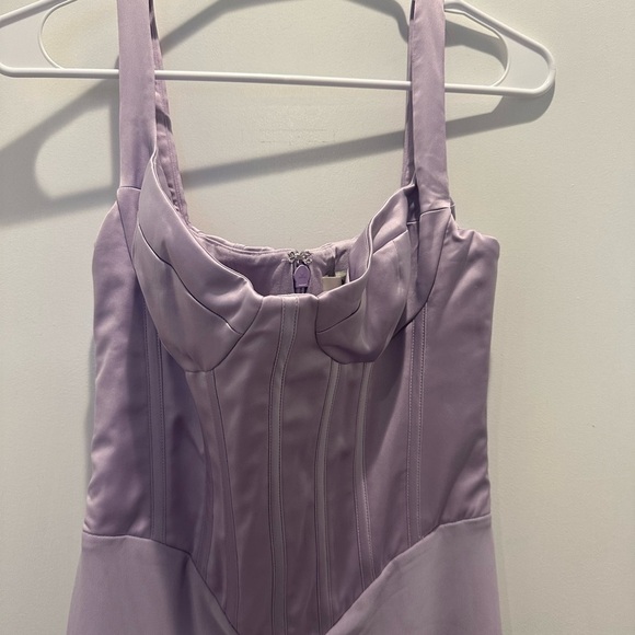 House of CB Breeze Orchid Satin Corset Maxi Dress - Picture 11 of 16